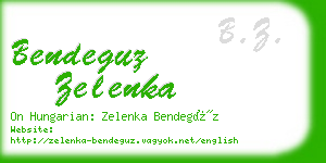 bendeguz zelenka business card